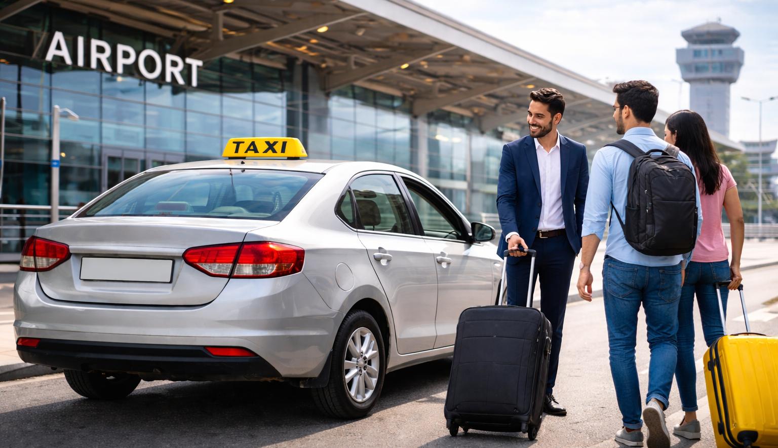 Airport taxi pickup service